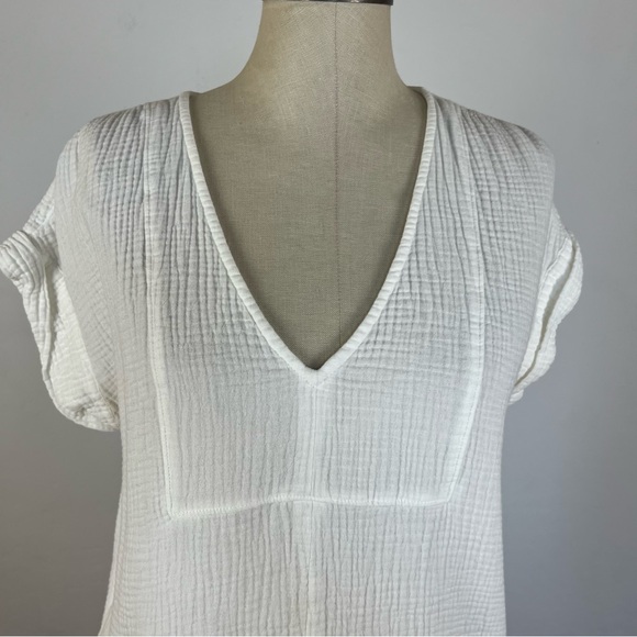 Madewell White Gauze Popover Top - Picture 3 of 8